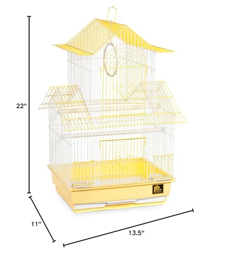 Prevue Hendryx SP1720-1 Yellow and White Shanghai Parakeet Cage