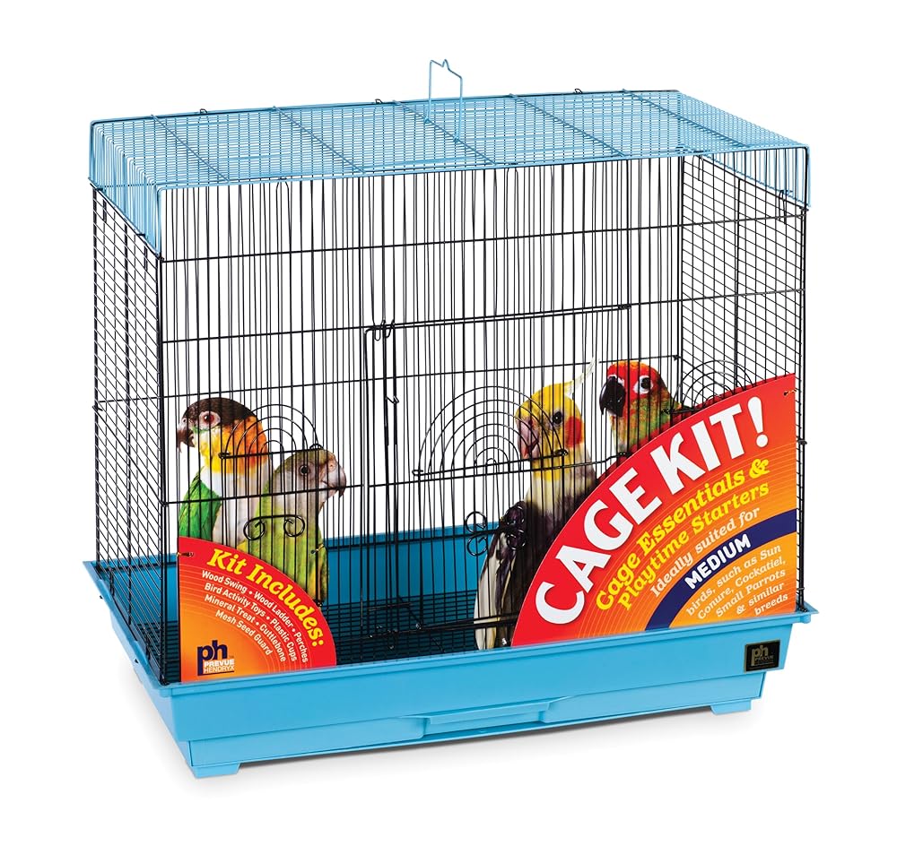 Prevue Pet Merchandise Blue Small Flight Chook Cage Package 91340