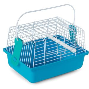 Prevue Pet Merchandise Blue Journey Cage for Birds and Small Animals (SP1304BLUE), Dimensions: 9.0″ L x 5.6″ W x 6.1″ H