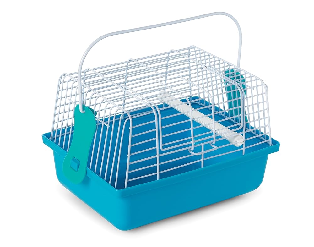 Prevue Pet Merchandise Blue Journey Cage for Birds and Small Animals (SP1304BLUE), Dimensions: 9.0″ L x 5.6″ W x 6.1″ H