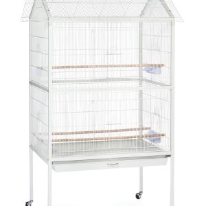 Prevue Pet Merchandise F030 White Aviary Flight Cage, Dimensions: 37 x 27 x 68 inches